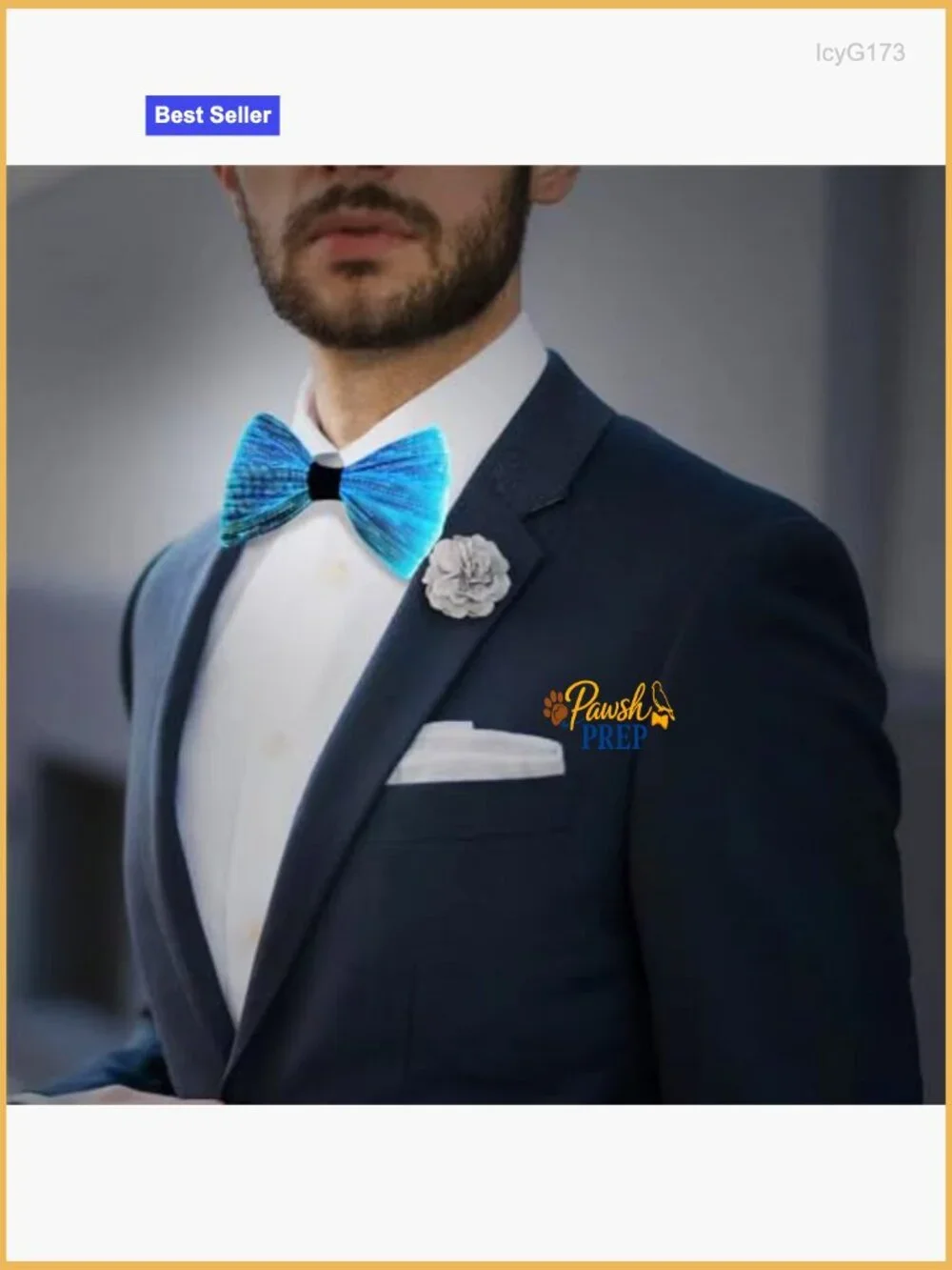 LED Light Up Bow Tie Wireless Flashing Fiber Optic Glow Party Accessory